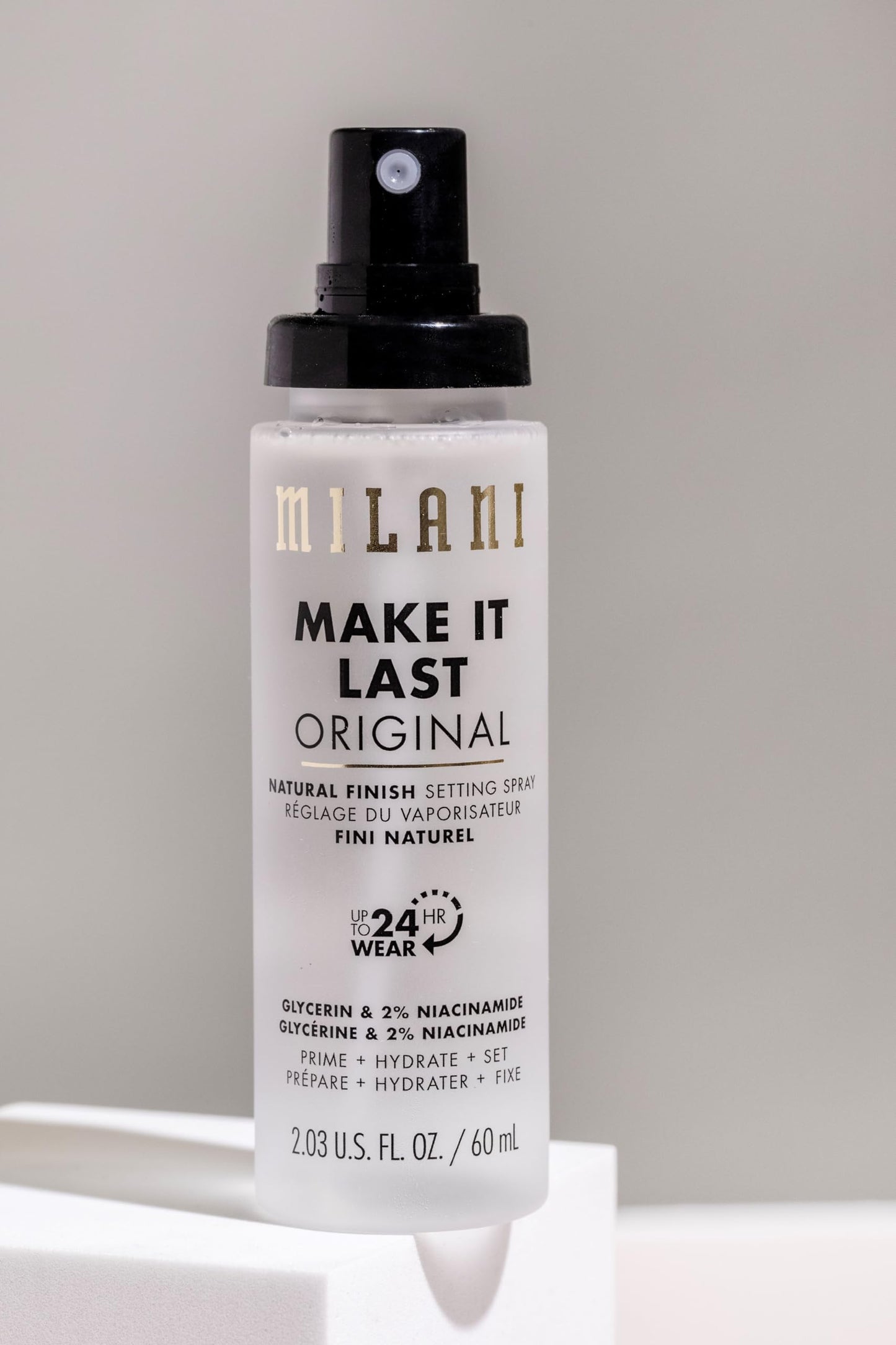 Milani Make It Last Original Setting Spray - 3-in-1 Primer & Finishing Spray, 2.03 Fl Oz, Natural Finish