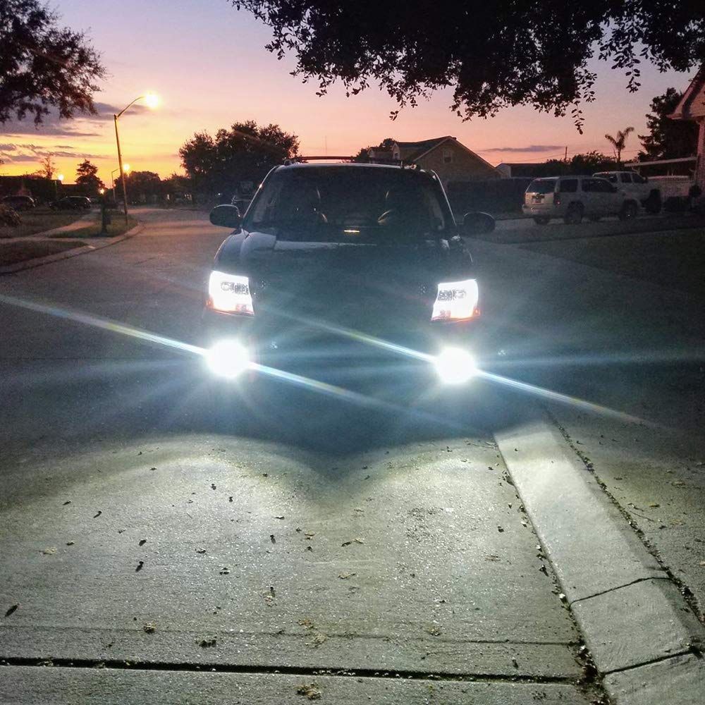 Antline Super Bright H7 H7Ll Led Bulb 6000K White Version 3570 Csp-Chips Led Fog Lights Drl Replacement (Pack Of 2)