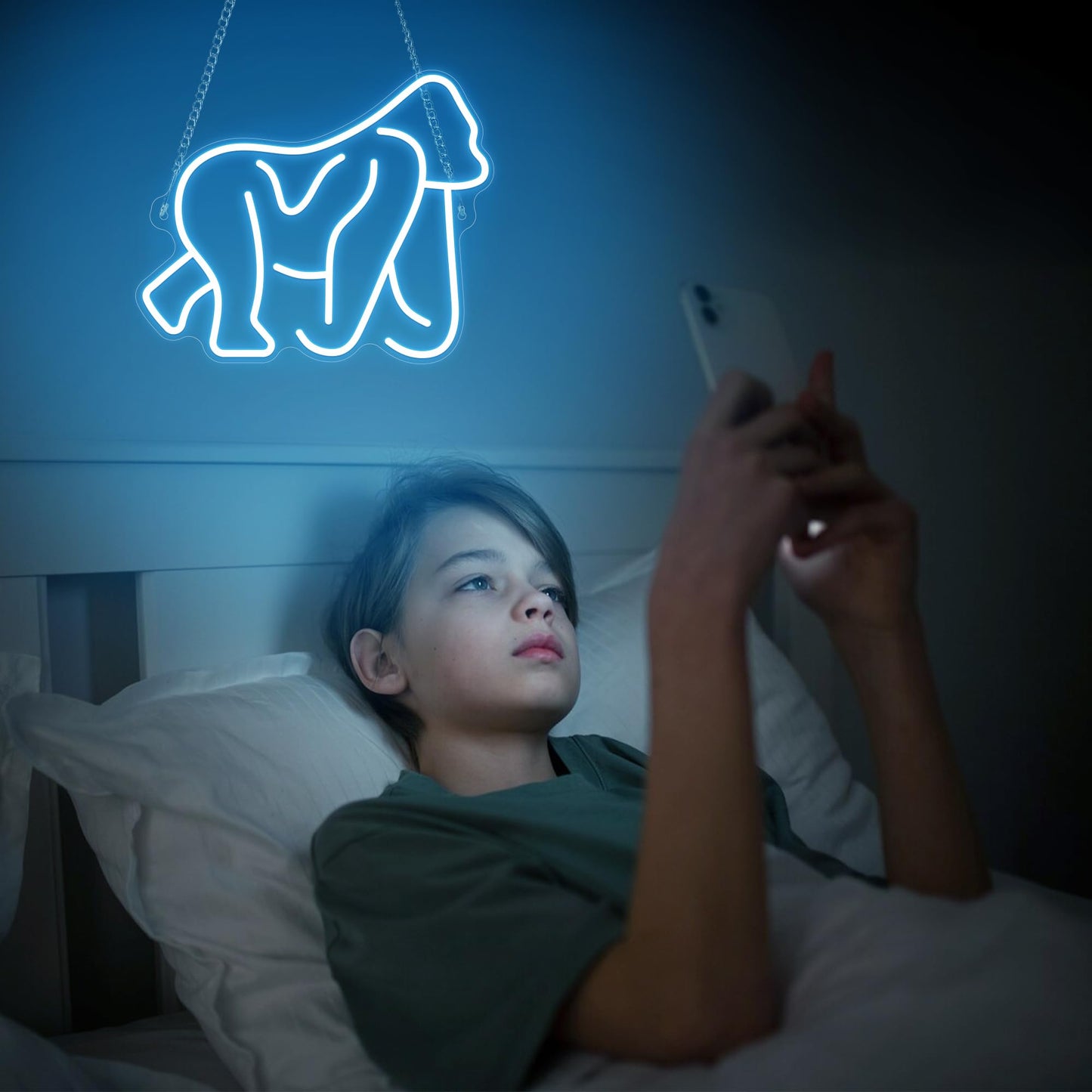 nite Gorillas Neon Sign Led Neon Lights For Room Wall Table Decor Art For Home Party Birthday Holiday Cute Animal Gift For Kids Teens mature-themeds