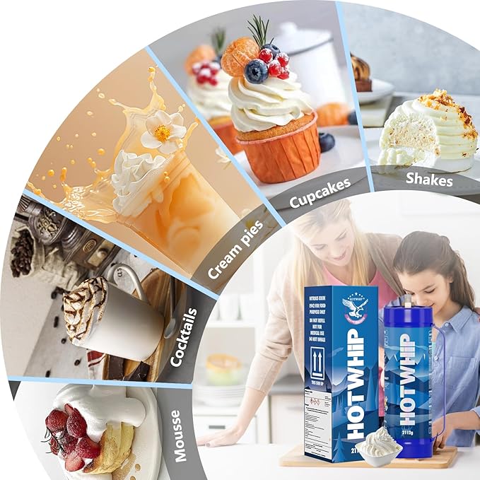 Whipped Cream Dispenser,Original 3.3L,2 Pack