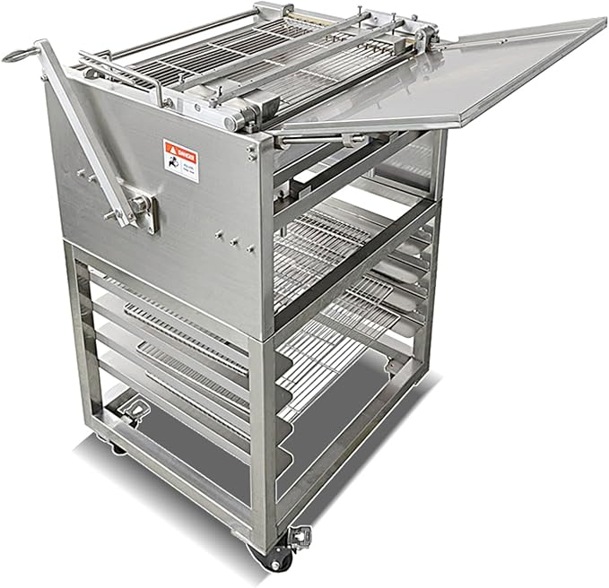 Commercial Donut Automatic Temperature Regulating Coating Machine 1500W 24L Oil Tank,15-20 Pcs/time,Donut Coater & commercial donut glazer machine,suitable for small cakes&donuts (Donut Coating)
