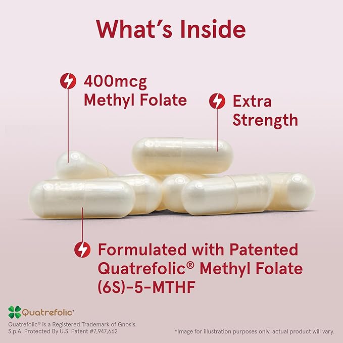 Jarrow Formulas Maximum Strength Methyl B-12 5000 mcg, Dietary Supplement Extra Strength Methyl Folate 400 mcg, Dietary Supplement for Cardiovascular