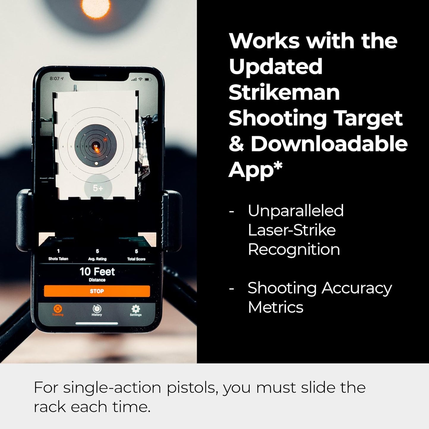 Strikeman X SIRT Dry-Fire Laser Training Pistol – Great for Indoor Target Shooting Practice, Includes Access to Strikeman App (no Subscription Required) – Made in The USA