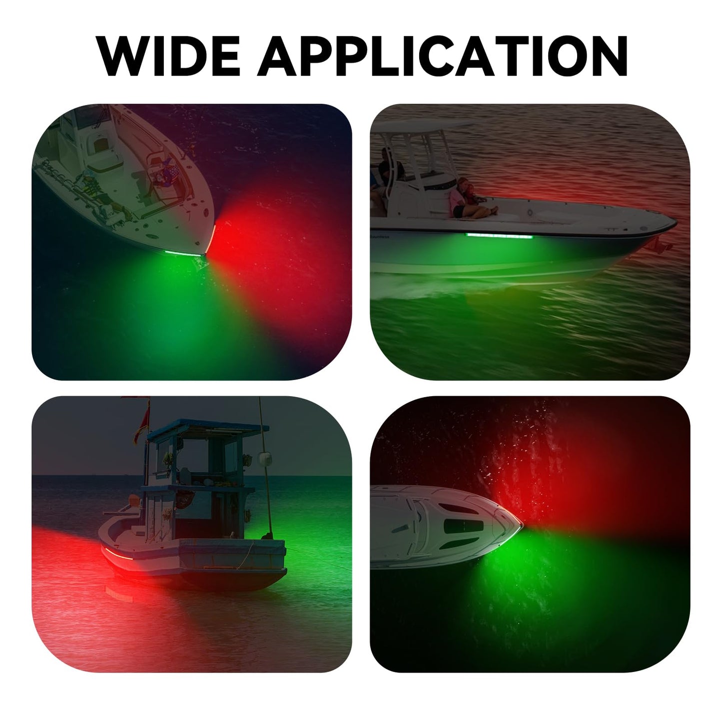 Uliteco Boats Navigation Lights Navigation Lights For Boats Led Waterproof Boat Red And Green Bow Lighting Marine Fishing Lighting Marine Nav Lights For Pontoon Bass Jon Jet Ski Kayak