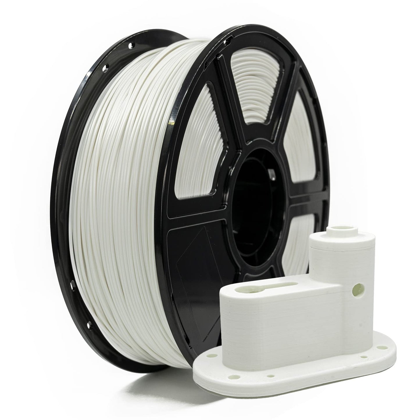 FLASHFORGE ASA Filament 1.75mm White, 3D Printer Filament 1kg (2.2lbs) Spool, Dimensional Accuracy +/- 0.02mm, Durable, High UV-