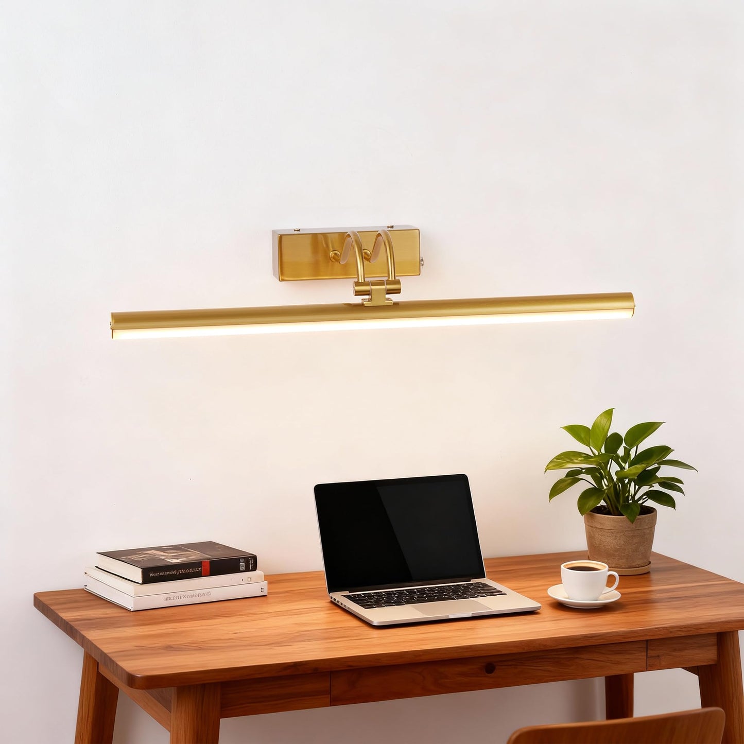 Raifoolly Picture Light 16In Wireless Battery Wall Lighting Remote Art Lights For discomfort-reducingtings With Timer And Dimmable For Display Photo Frame Portrait Dartboard-Copper