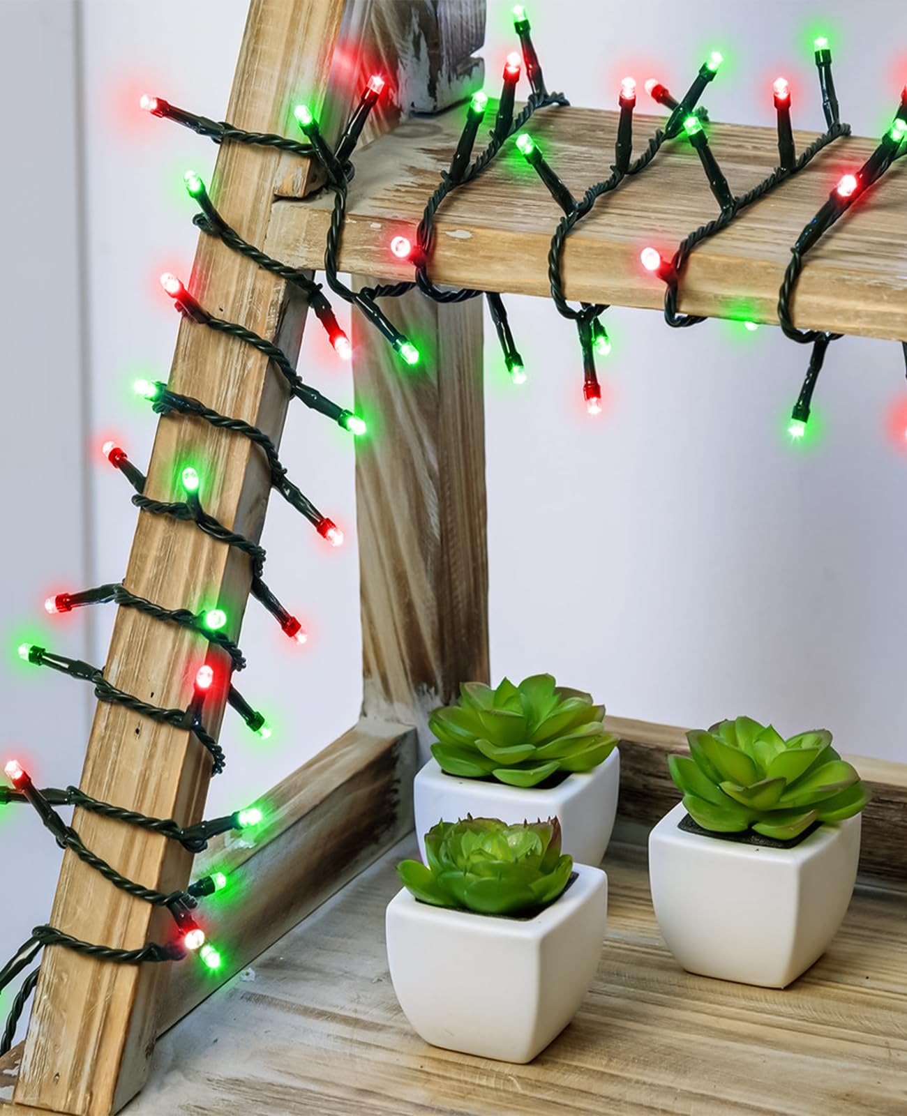 157Ft 480 Led Christmas Lights Outdoor Plug In Christmas Tree Lights Waterproof 8 Modes Green Wire Twinkle String Light For Indoor Room House Patio Tree Holiday Decorations Red Green