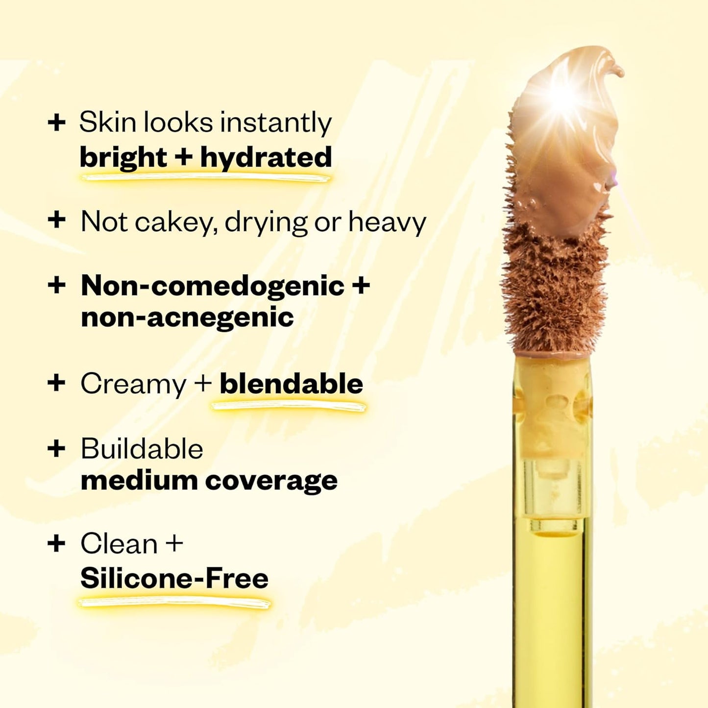 Kosas Revealer Concealer - Medium Coverage Makeup with Hyaluronic Acid, Conceals Dark Circles Under Eyes, Dark Spots and Blemishes + Brightens, Hydrates, Long-Lasting & Vegan,(Tone 9.5 N)