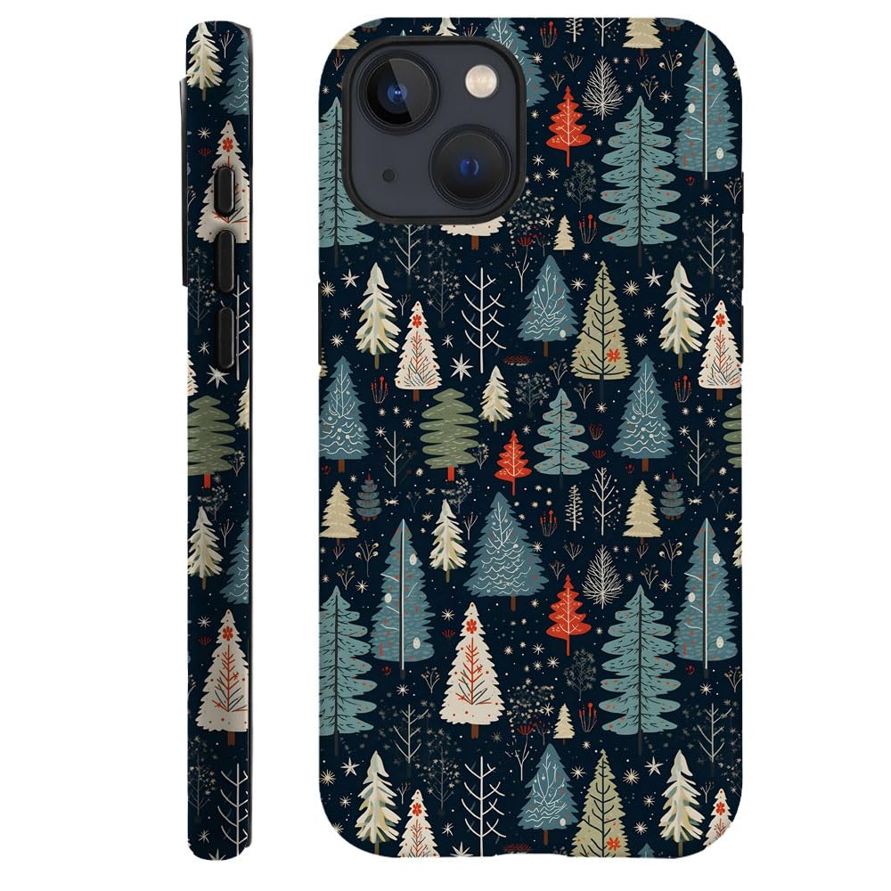 Compatible with iPhone 13,Durable & Shockproof Phone Case Cover Design - Christmas Tree Aesthetic