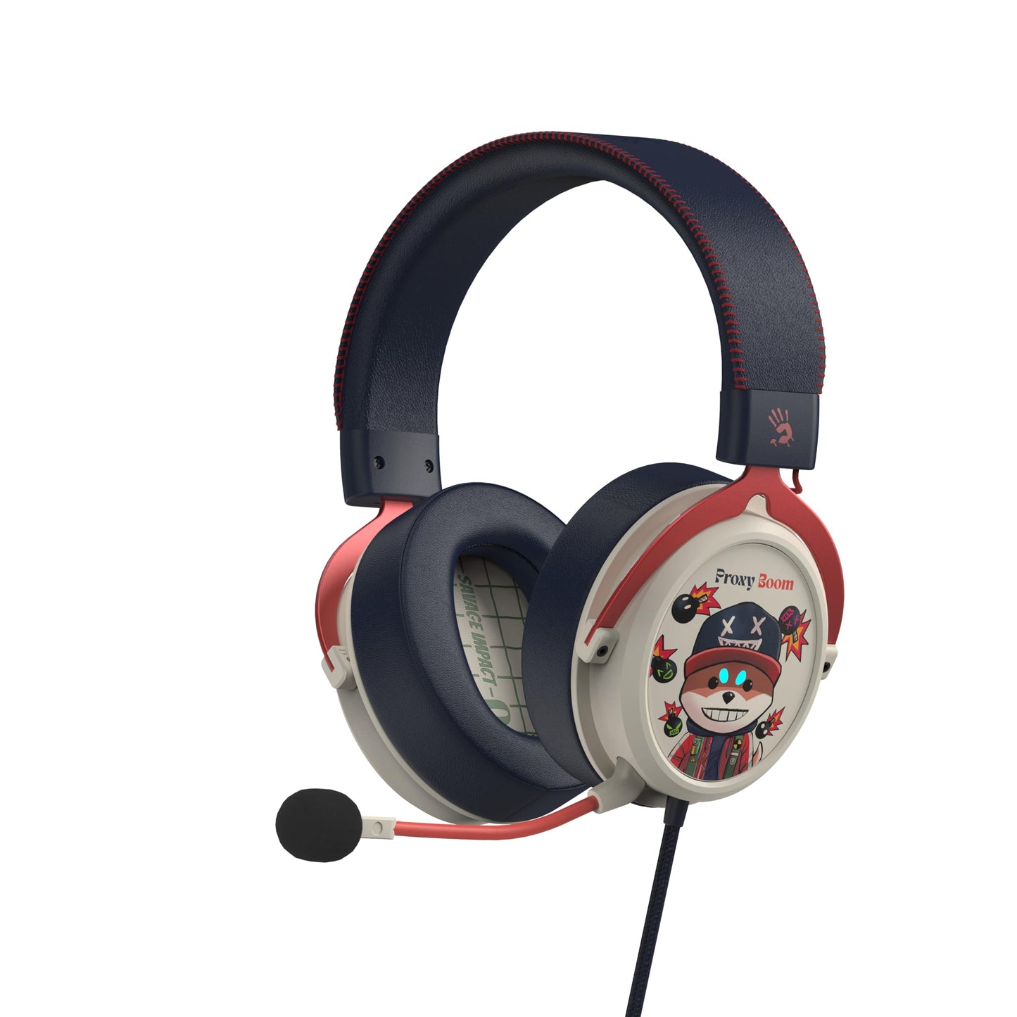Bloody M595 HybridCore Gaming Headset - Proxy Boom Edition - Cmedia CM6646, HybridCore Precision, Noise Cancelling Mic, 280g Lig