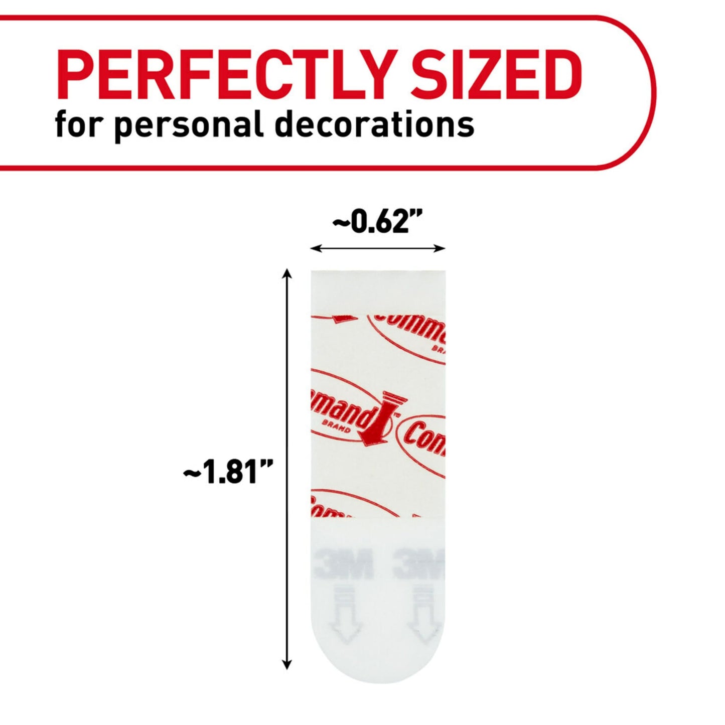Command Poster Strips, Damage Free Hanging Poster Hangers, No Tools Wall Hanging Strips for Back to School Posters, 256 White Command Adhesive Strips