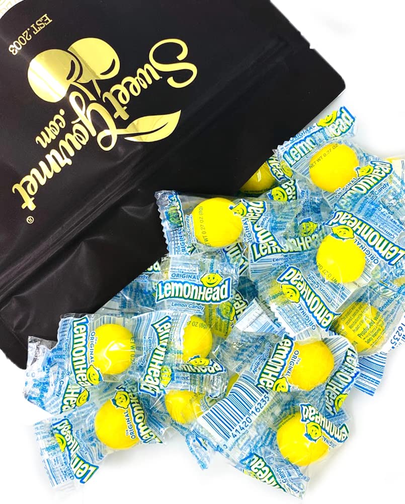 SweetGourmet Original LemonHead Candy Wrapped Bulk | 2 Pounds