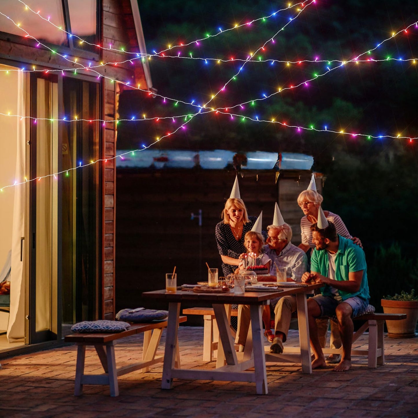 Soiarllt 600 Led Christmas Lights 246Ft Outdoor Waterproof String Lights With Remote Timer & Memory Function & 8 Modes Twinkle Lights Plug In For Christmas Tree Patio Outside. Multicolor