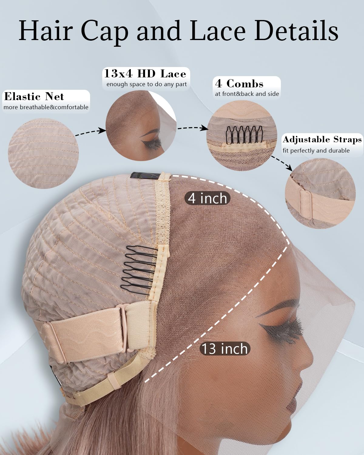 Geomone Ash Blonde Bob Wig Human Hair 180 Density 13x4 Transparent Lace Frontal Wigs Pre Plucked Colored Wigs Human Hair 8 Inch