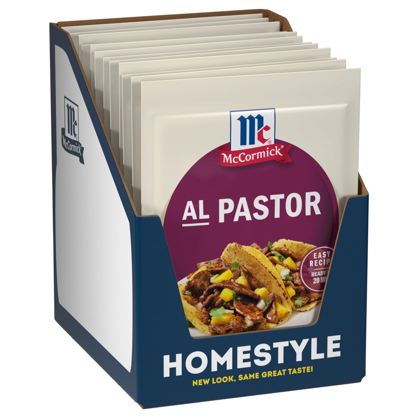 McCormick Seasoning Mix Al Pastor Smoky Tangy & Savory Al Pastor for Tacos Rice Bowls & Burritos Ready to Serve In 20 Minutes 0.75 oz (Pack of 12)