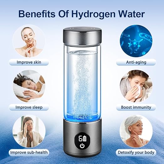 BAVAP Hydrogen Water Bottle 14.1oz Hydrogen Water Bottle Hydrogen Hydro Water Bottle 3-in-1 functionality pro Hydrogen Water Generator hydrolify,Hydrogen Water Bottle Generator (Smart 400/ML)