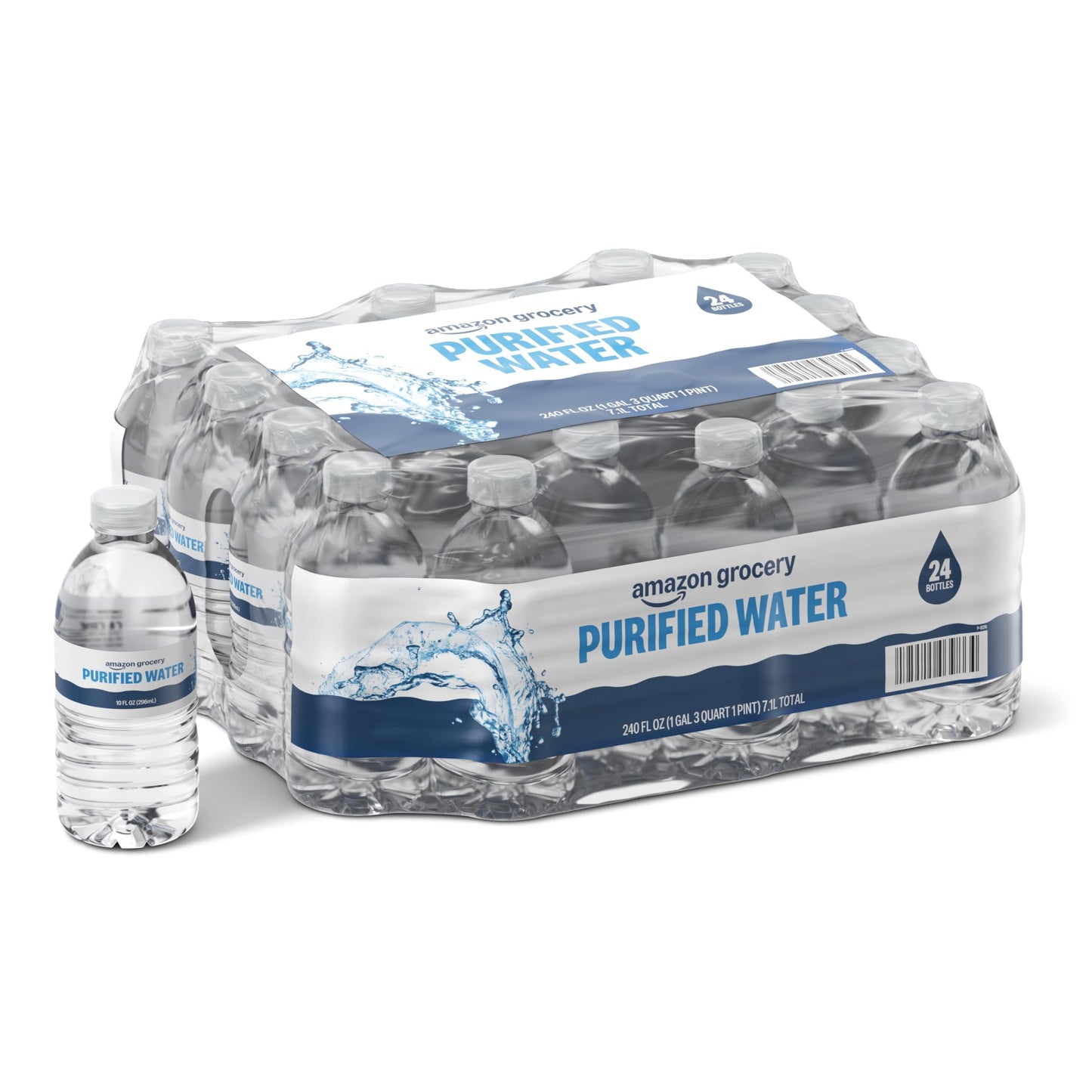 large online retailer Grocery Purified Water Plastic Bottles 10 Fl Oz Pack 24