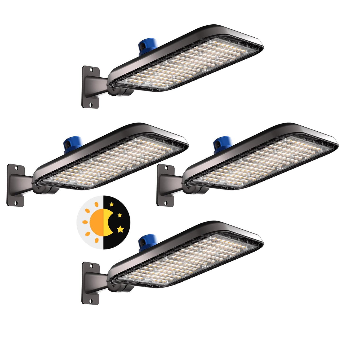 4Pack 150W LED Parking Lot Light 22500lm(150LM/W) Arm Mount LED Pole Light IP65 Waterproof 5000K ETL Listed Commercial Area Ligh