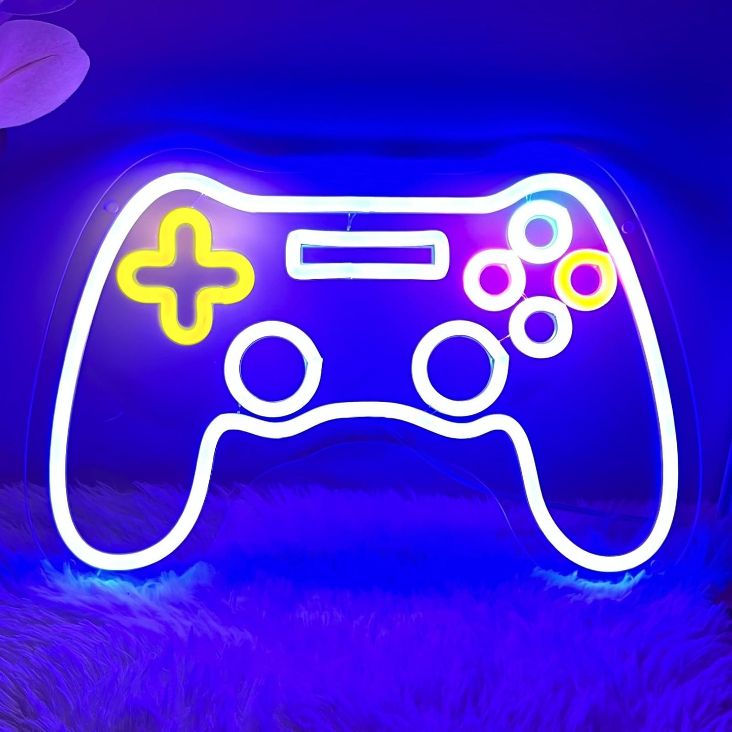 Gamer Neon Sign-Game Led Sign For Teen Boy Gamepad Shaped Signs Light For Gamer Room Bedroom Wall Decor Gifts