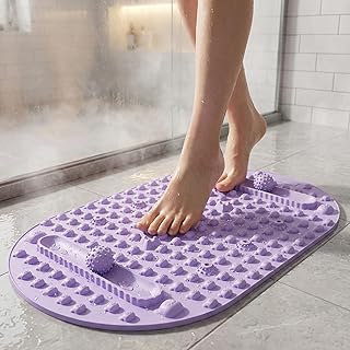 Ferricult Foot Massage Mat, Acupressure Mat for Feet with Reflexology Nodes - Extra Thick Non-Slip Silicone Pad for Standi...