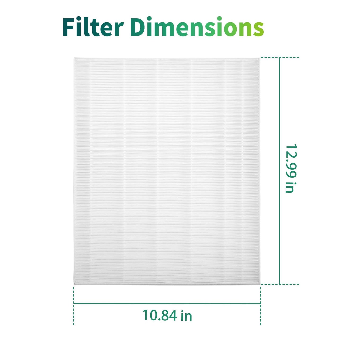 C545 Air Purifier Filter Replacement, Compatible with Winix C545 Air Purifier, Replaces Parts 1712-0096-00 and 2522-0058-00, 2 Pack H13 True Filter + 8 Activated Carbon Filters