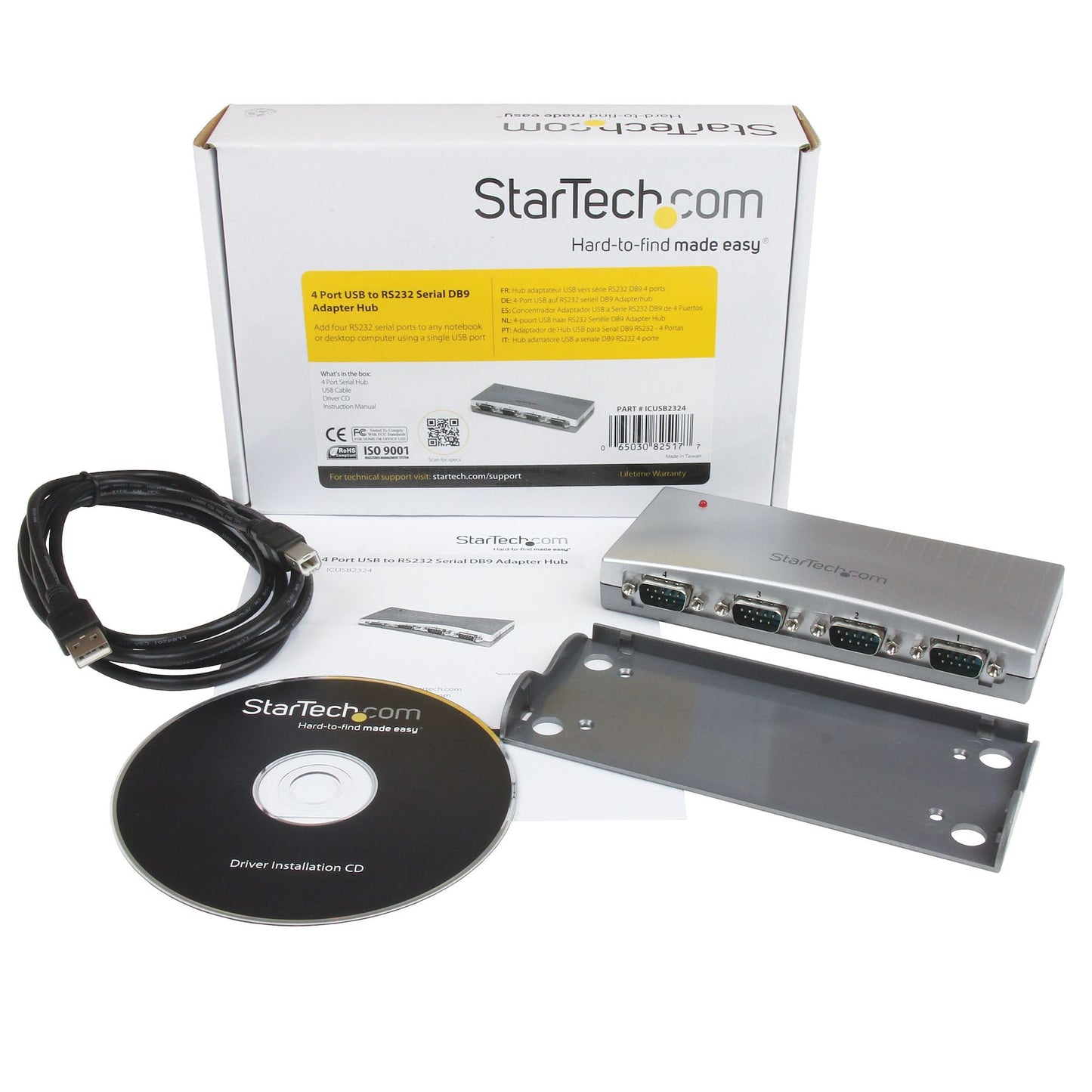Startech Add Four Rs232 Serial Ports To Any Notebook Or Desktop Computer Using A Single U