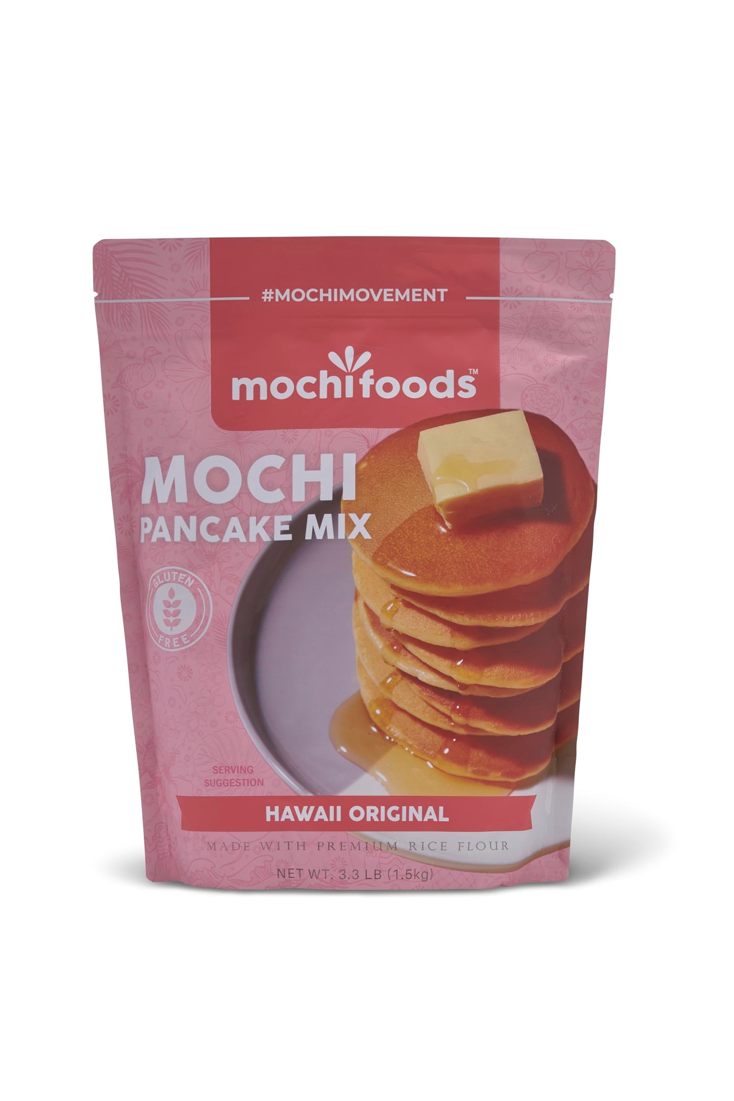 Mochi Foods Mochi Pancake Mix - Light & Fluffy 52.8 oz - Irresistible Chewiness for Elevating Breakfast