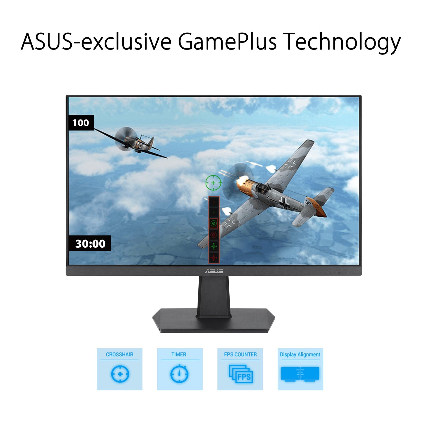 Asus 24 (23.8-Inch Viewable) 1080P Eye Care Monitor (Va24Ehf) - Ips, Full Hd, Frameless, 100Hz, 1Ms, Adaptive-Sync, For Worki