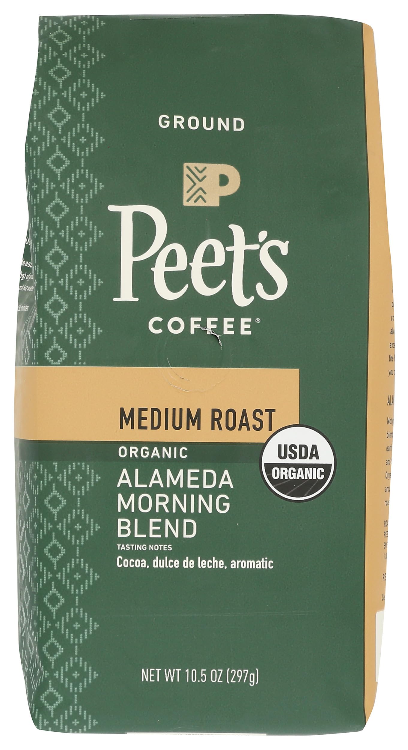 PeetS Coffee & Tea Organic Alameda Morning Blend Medium Roast Coffee 10.5 Oz