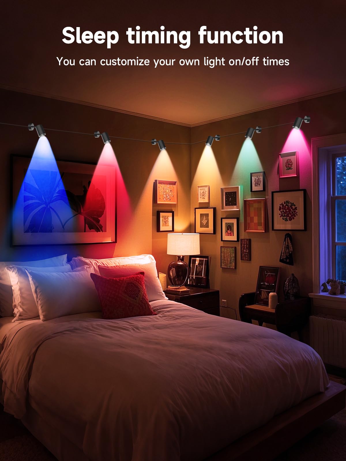 Tyute RGB LED Spotlights - Color Changing, Dimmable, App & Remote Control, Model SSG-402