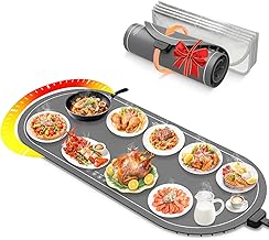 Food Warming Mats for Countertop Extra Large(XXL 36"x15"),Electric Heating Pad for Food,Roll Up Silicone Warmer Mat for Pa...
