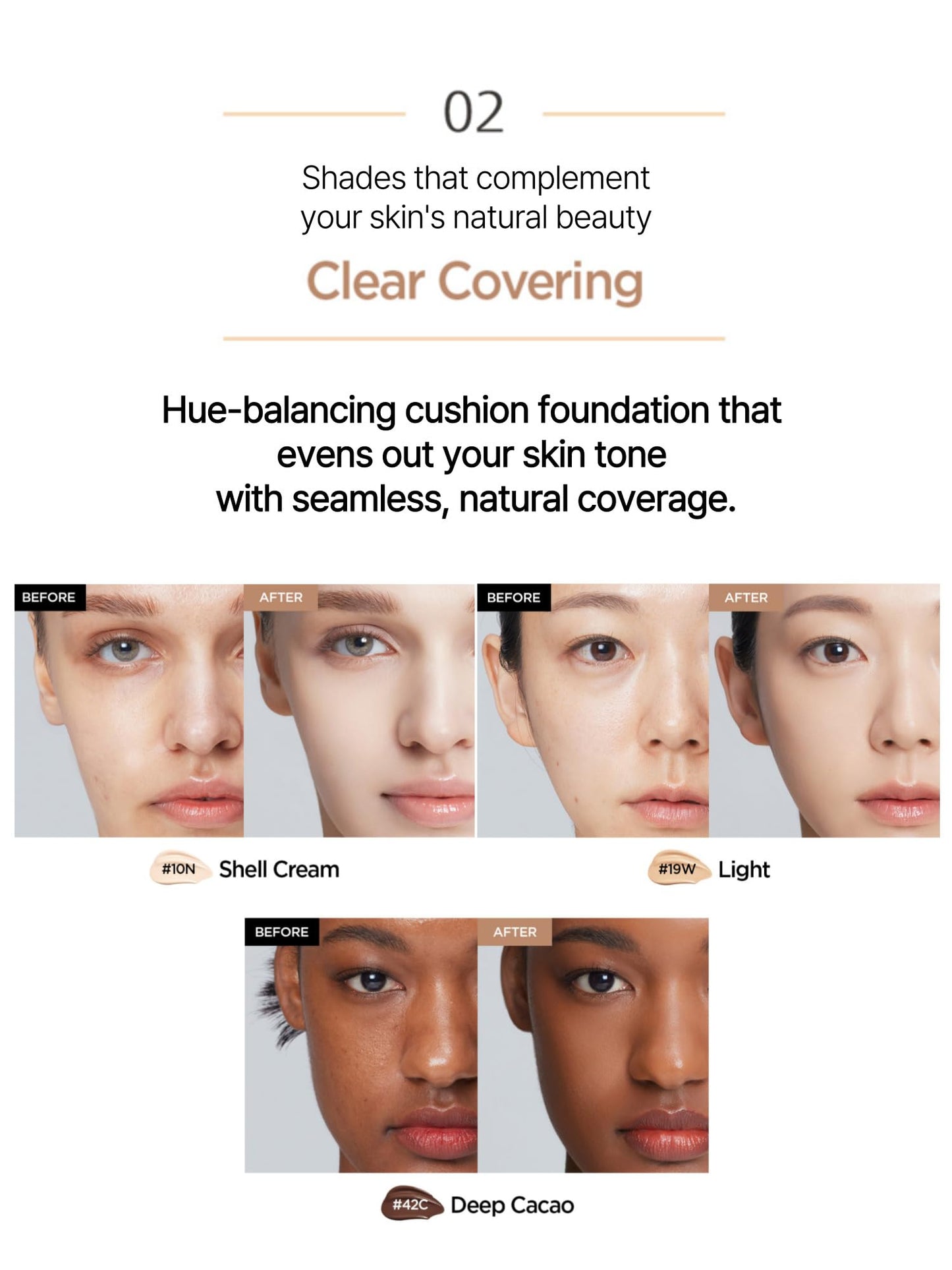 JUNG SAEM MOOL Essential Skin Nuder Cushion 28N Camel 0.49 Fl Oz, No Refill, Natural Radiant Finish Cushion Foundation with Buil