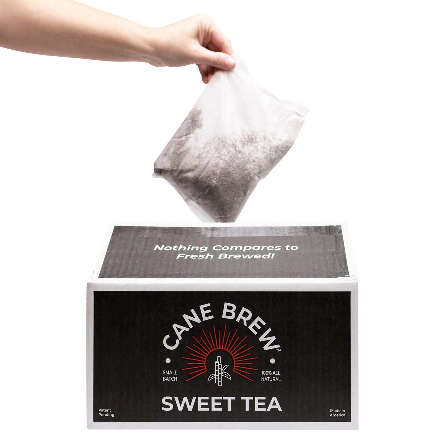 Cane Brew Sweet Tea - Southern Black Iced Teas Family Size - No Boil Zero Mess - Cold Brew for Home Camping RV or Travel 16 Half Gallon Bags