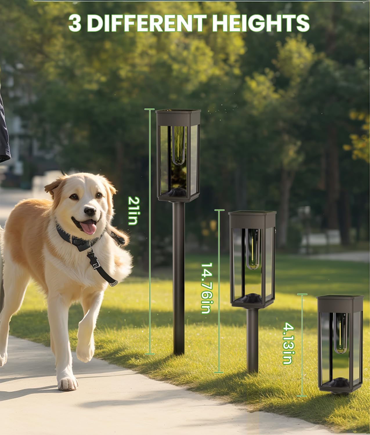 Bitpott Bright Solar Pathway Lights Outdoor Waterproof Ip65 8 Pack Auto On/Off Solar Outdoor Lights For Path Yard Landscape Lawn Patio Walkway Driveway Garden Decor Lighting Solar Powered