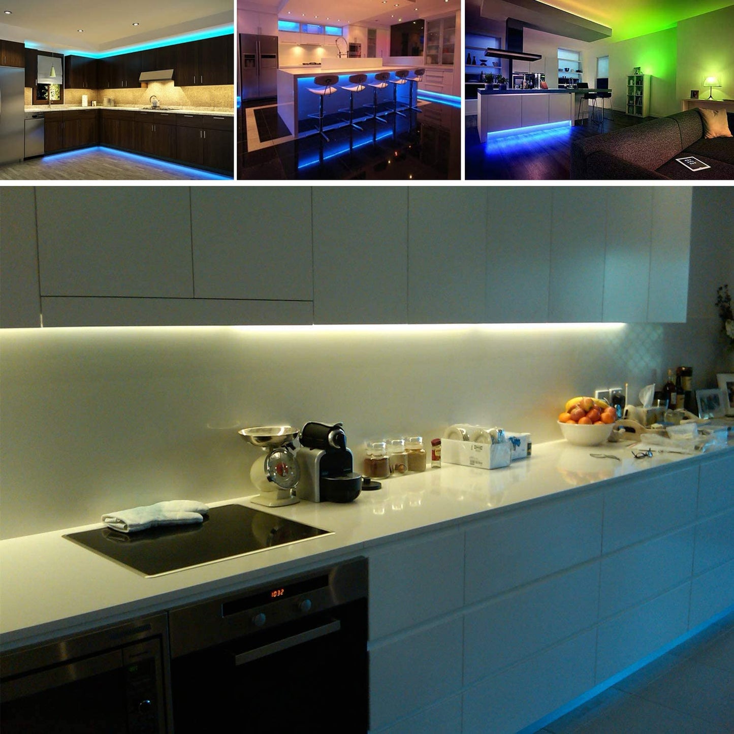Baoyuteda LED Strip Lights, 5050 RGB, 2M/6.6FT, Battery-Powered, Flexible, 60 LEDs, Model 30RGB