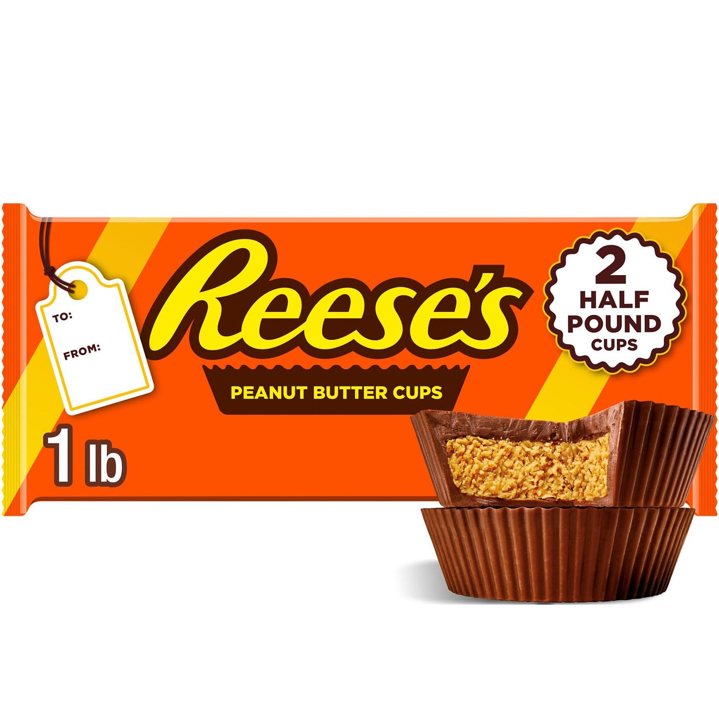 REESES Milk Chocolate Peanut Butter Cup Bar 16 oz. 1 lb