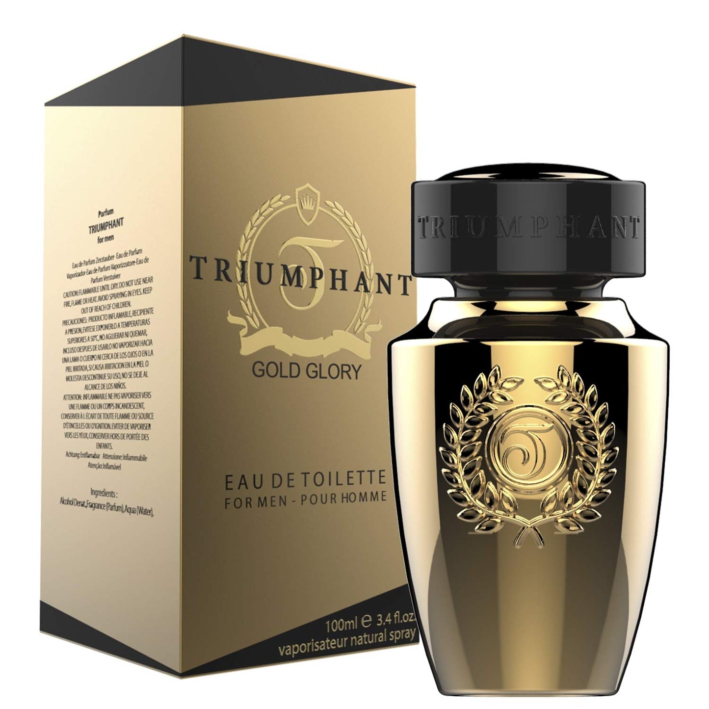 TRIUMPHANT GOLD GLORY MEN 3.3 Ounces Eau De Toilette Spray BY NUPARFUMS