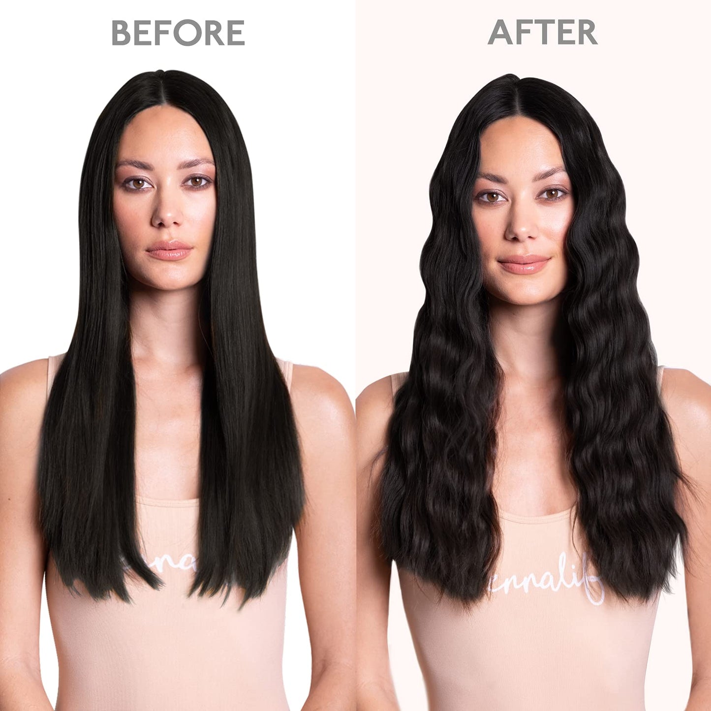 WENNALIFE Clip in Hair Extensions Real Human Hair, 150g 18 Inch 9pcs Natural Black Remy Hair Thicker Double Weft Extensiones De