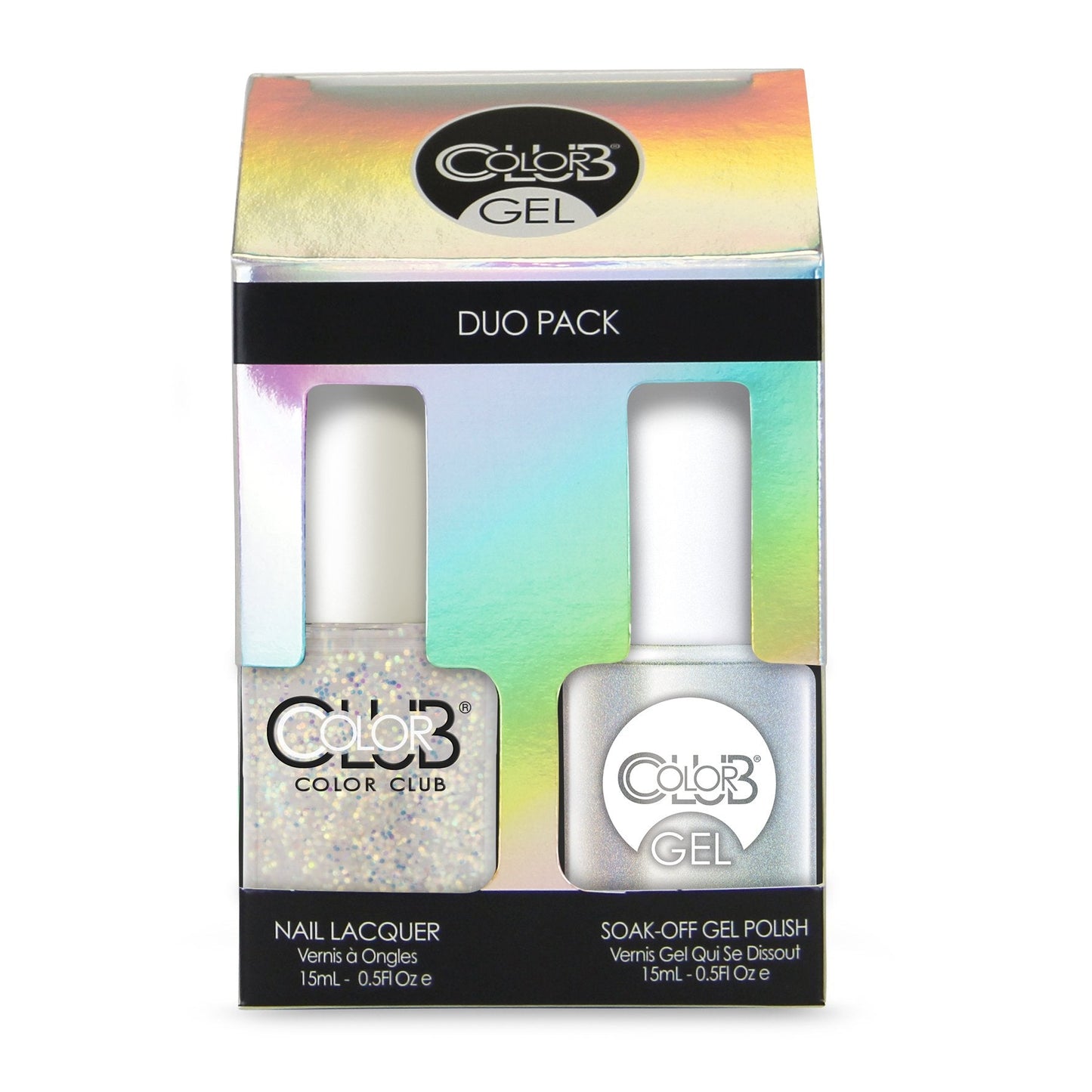 Color Club Snowflake Color Club Gel + Lacquer Duo Includes 1 Each Of 05gelwa06 and 05awa06, 0.5 fluid_ounces