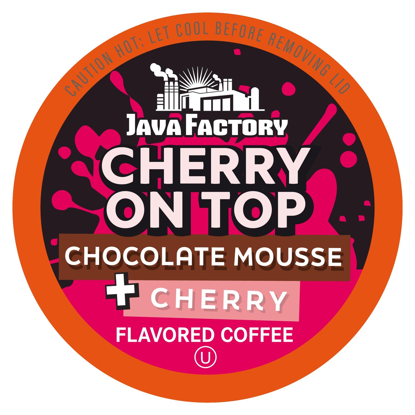 Java Factory Flavored Coffee Pods Cherry On Top Compatible with K Cup malt-inspired 40 Count