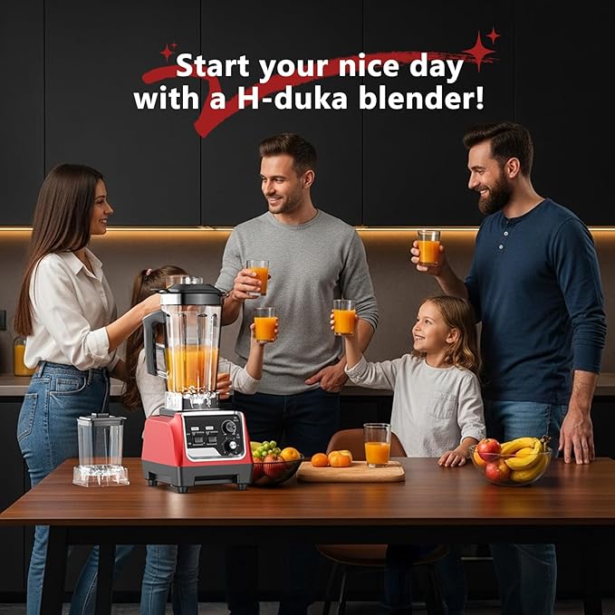Blender for Smoothies with 1800 Watt Motor Powerful Countertop Blenders for Kitchen 70OZ Large Capacity Smoothie Blender and Grinder Combo for Ice Crush Frozen Drinks Puree (Red)