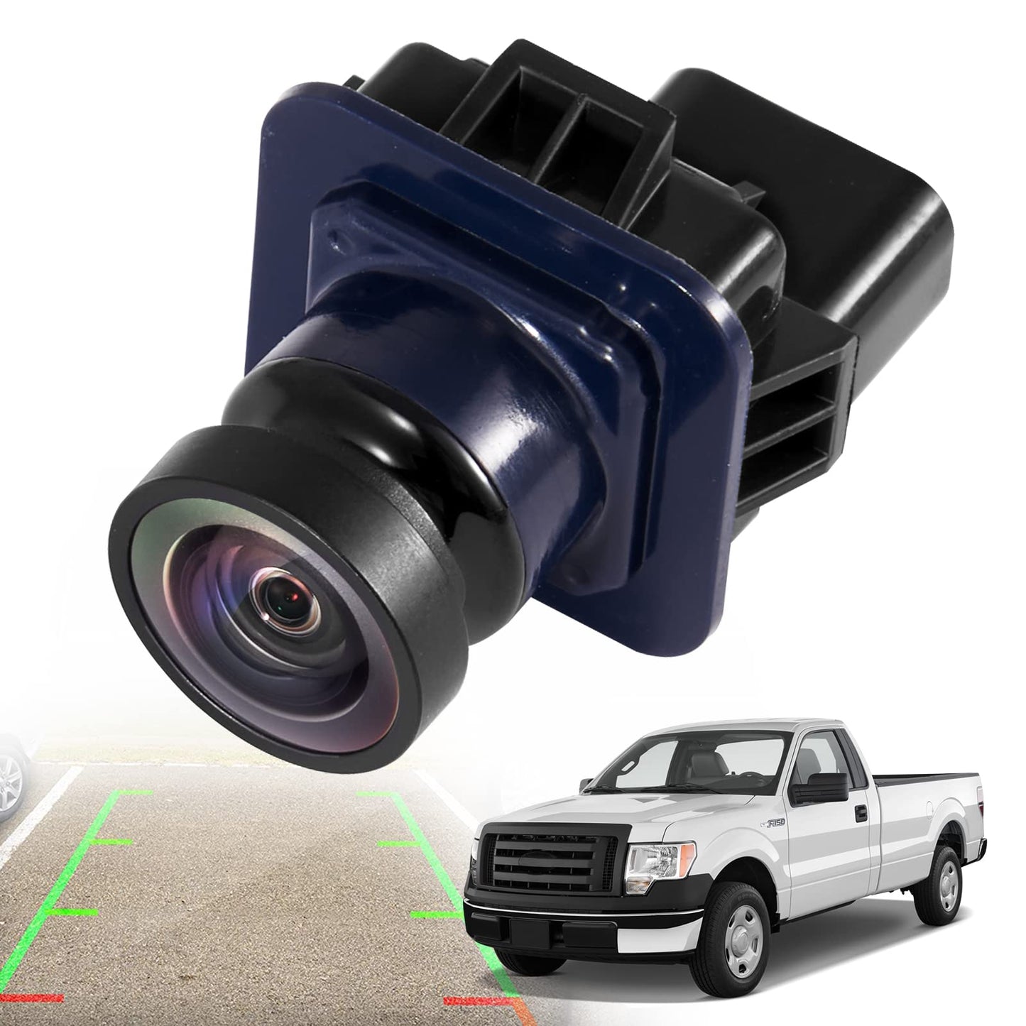 Autobaba Rear View Back Up Camera Compatible With 2010-2014 Ford F150 F-150 2015-2020 Mustang 2015-2019 Lincoln Mkc Reversing Park Assist Backup Camera Replacement Part# El3Z-19G490-D Bl3Z-19G490-B -Like New