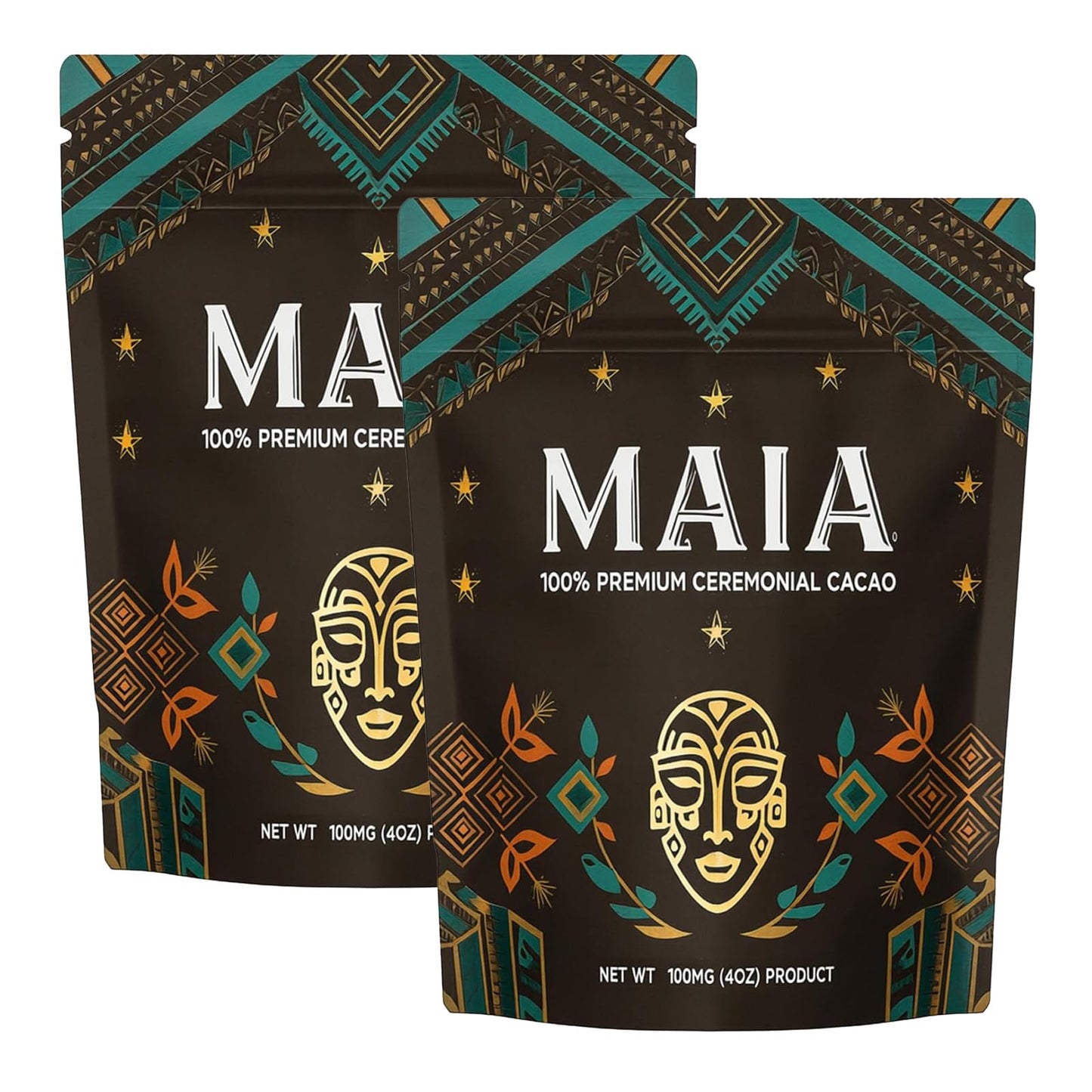 Maia Ceremonial Cacao with Flavanol Theobromine Magnesium and Natural Flavonoids Blend Improves Mental Clarity and Focus 100% Organic Cocoa Powder Unsweetened Cacoa Powder for Natural Energy & Mood Support (2)