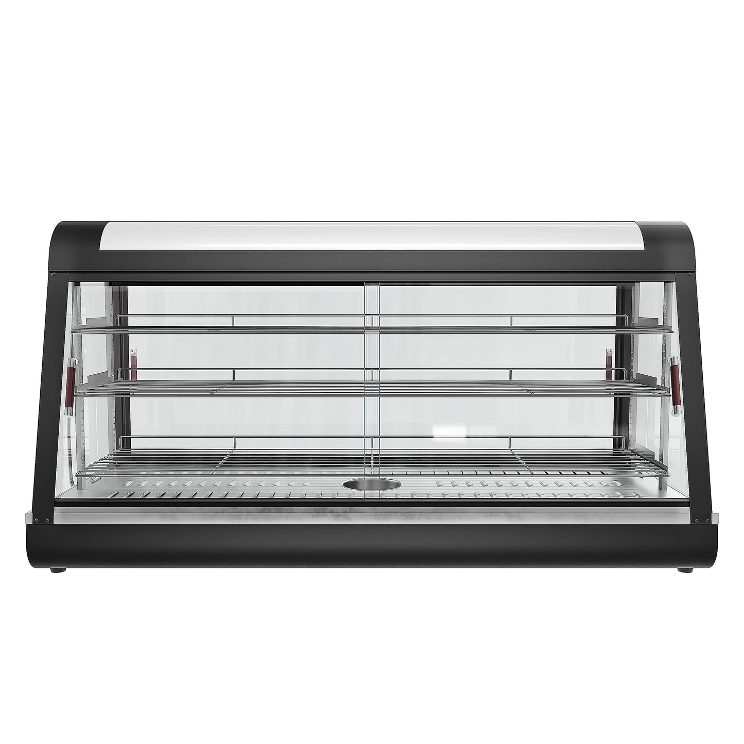 Countertop Food Warmer,Three Tier Commercial Warmers for Food Display, Glass case, with LED Lighting Removable Shelves Pastry fo