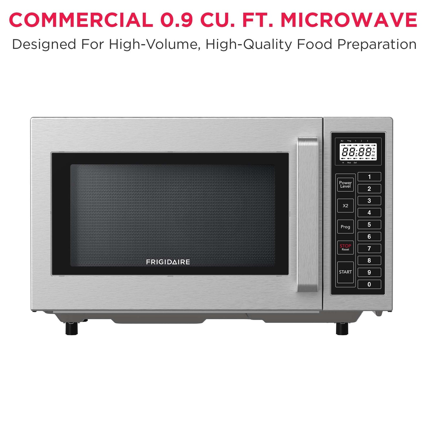 FRIGIDAIRE COMMERCIAL Kitchen Microwave Oven, 0.9 Cu Ft (1000 Watts), NSF certified