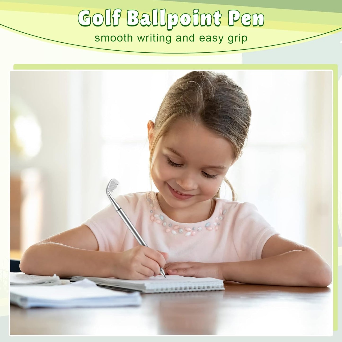 Yaomiao 25 Pieces Golf Ballpoint Pen Mini Golf Clubs Decorative Funny Sports Ergonomic Pen Club Props Black Ink for Students Coworkers Office Stationery Supplies