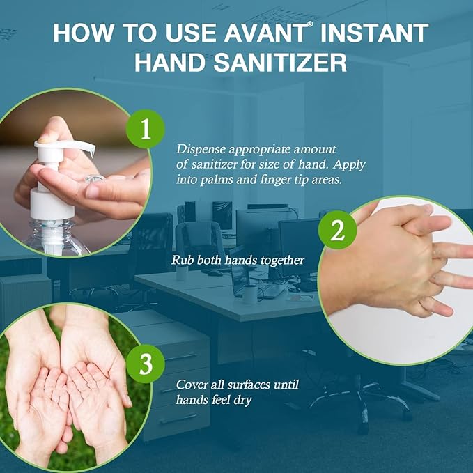 Avant® Original Fragrance Free Instant Gel Hand Sanitizer 8.5oz Bottle, 24-Pack bulk refill