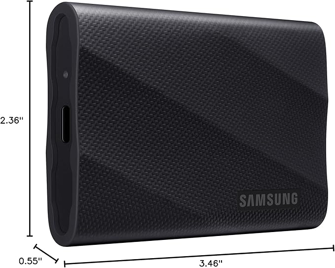 Samsung T9 Portable SSD 2TB, USB 3.2 Gen 2x2 External Solid State Drive, Seq. Read Speeds Up to 2,000MB/s for Gaming, Students and Professionals, MU-PG2T0B/AM, Black