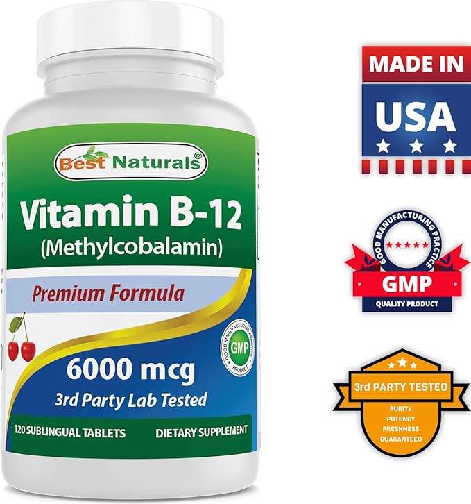 Iron 65 mg & Vitamin B12 6000 mcg