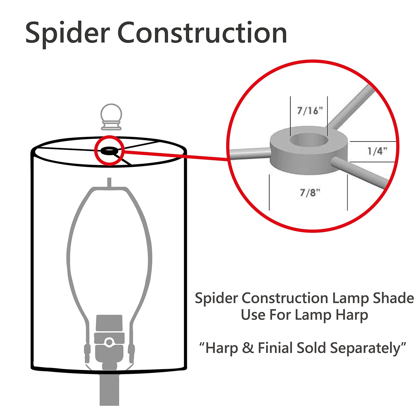 Aspen Creative 31062A Transitional Drum (Cylinder) Shaped Spider Construction Lamp Shade In White With Butterfly & Flowers 8 Wide (8 X 8 X 8)